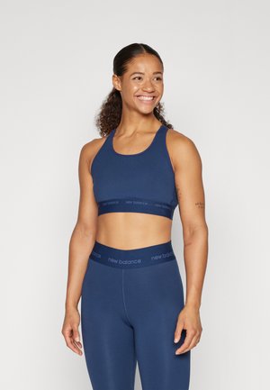 New Balance SLEEK MEDIUM SUPPORT BRA - Sportski grudnjak sa srednje jakom potporom - navy