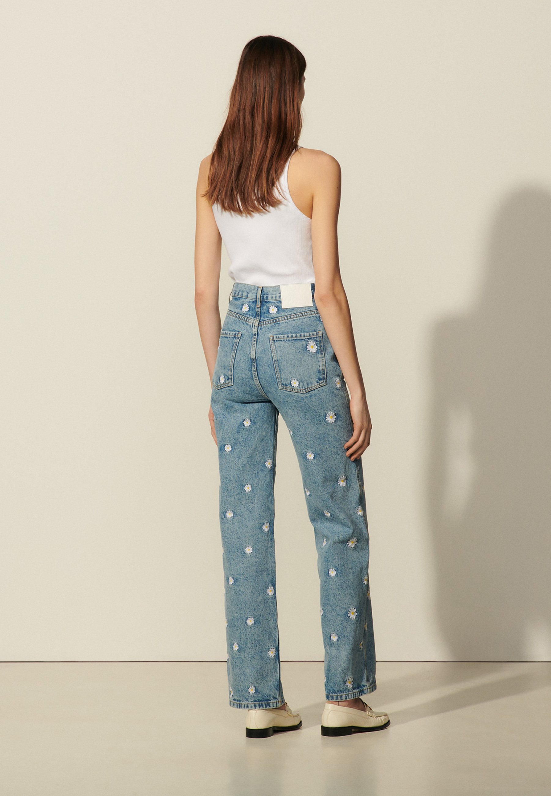 sandro FLOWER - Straight leg jeans 