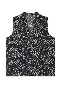 Freddy Top - black zebra animalier