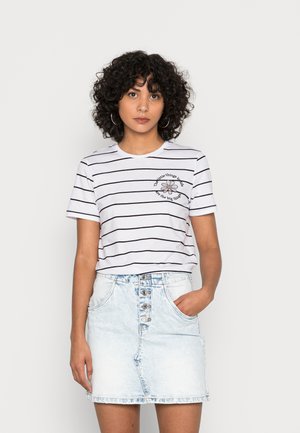 ONLKITA MARGUERITE - Print T-shirt - white black