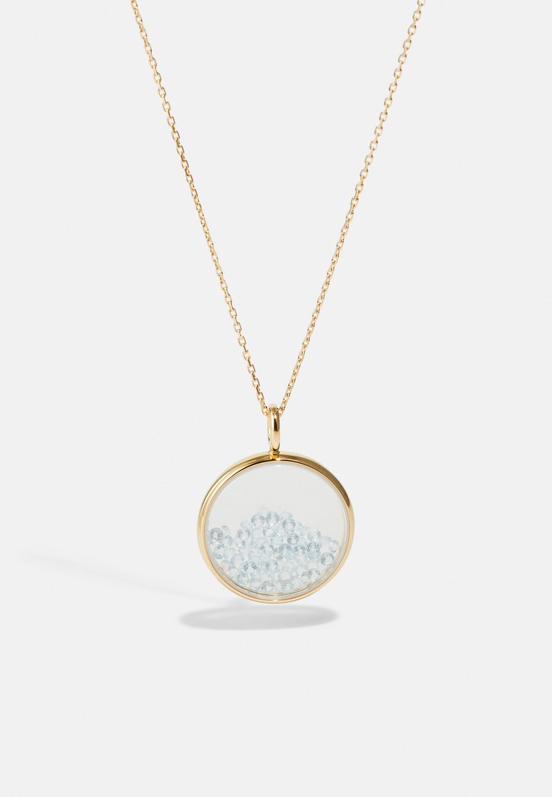 Aurelie Bidermann Baby Chivor 18 Karat Gold Sapphire Necklace