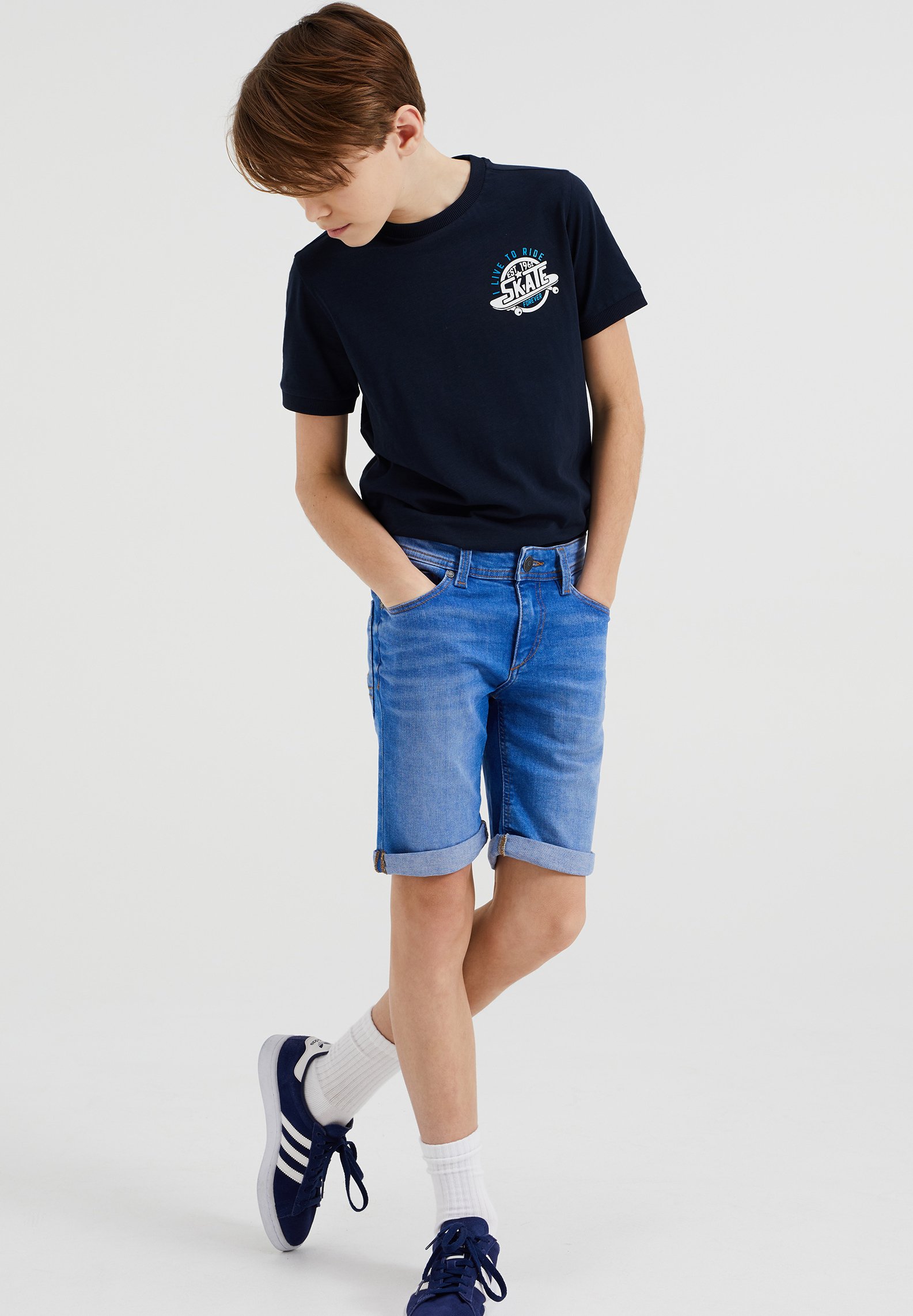 BLUE RIDGE - Denim shorts - blue 