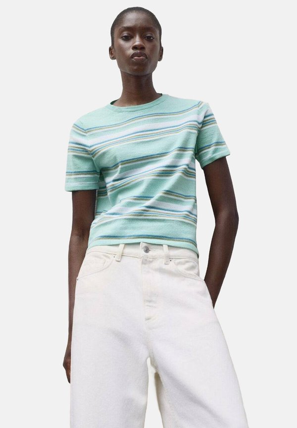 Print T-shirt - mintgroen