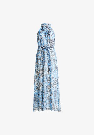 Betty & Co, ZONDER MOUW - Robe longue - blauwe witte