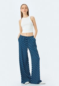 Koton WIDE LEG - Broek - blue