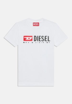 Diesel TADJUSTK UNISEX - Triko s potiskem - white