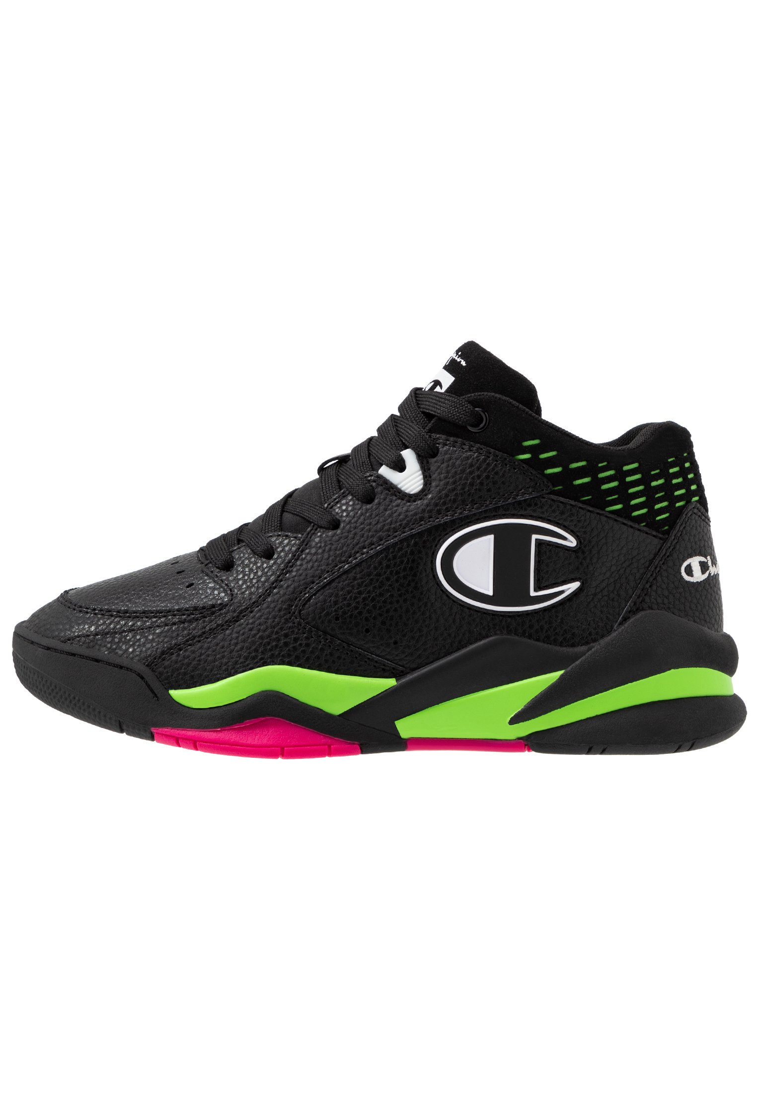 Champion MID CUT SHOE ZONE 90'S - Scarpe da basket - black/fluo lime/fluo  fuxia/nero - Zalando.it