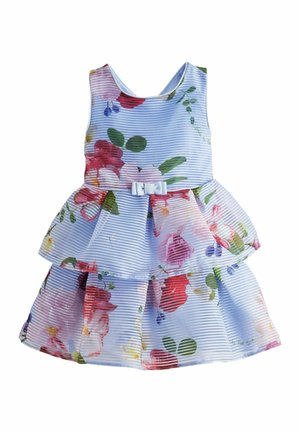 FLORAL STRIPED REGULAR FIT - Vestido informal - blue