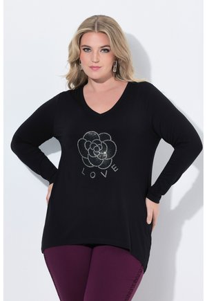 GLITZERBLUME - Camiseta de manga larga - black