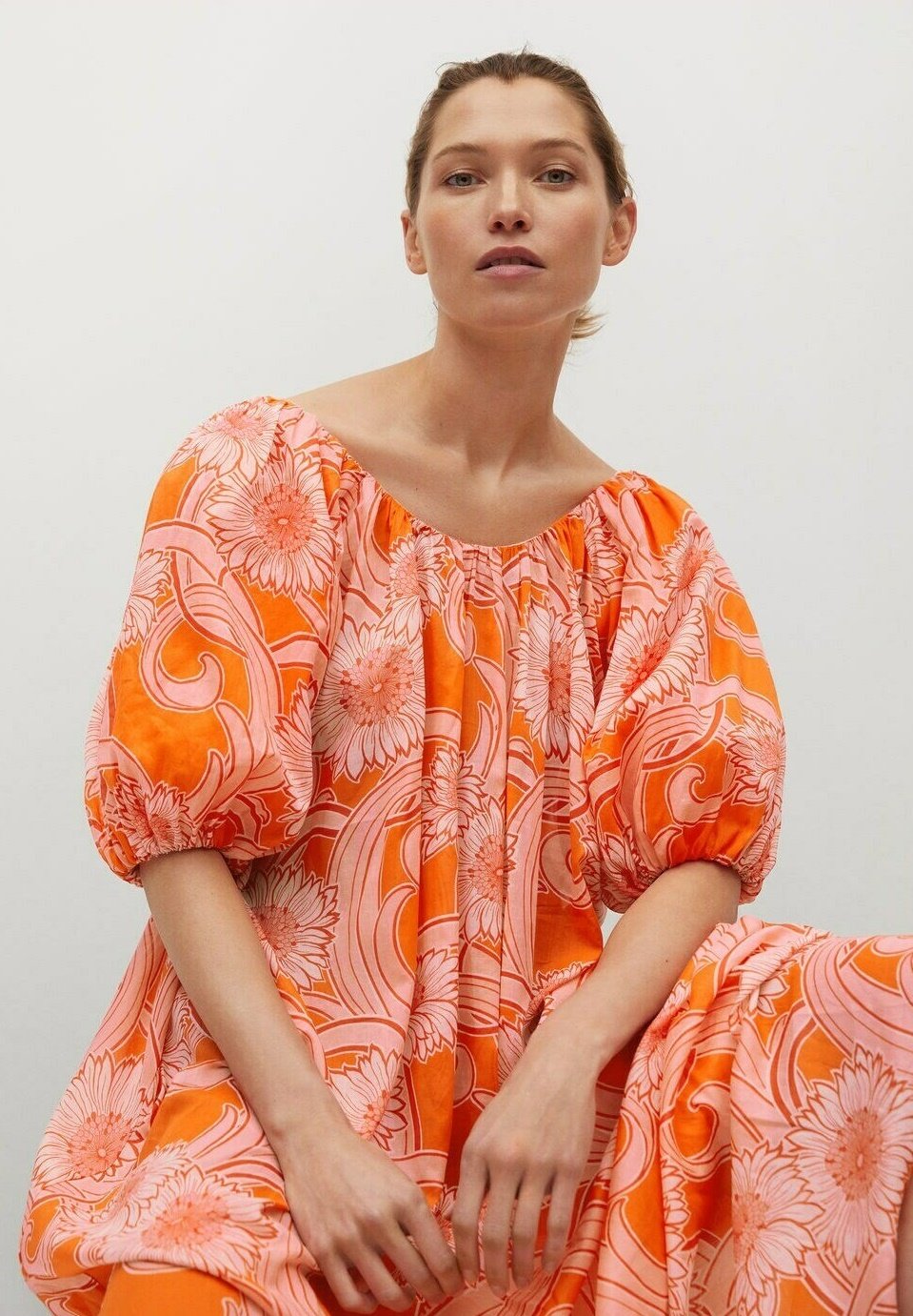 mango robe orange