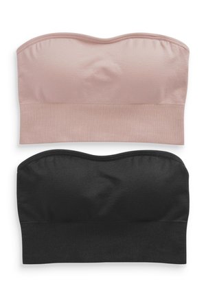 SEAMFREE BANDEAU BRAS 2 PACK - Biustjė - black/nude