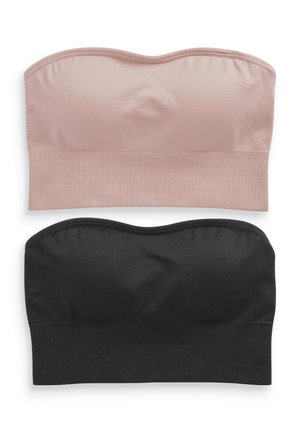 SEAMFREE BANDEAU BRAS 2 PACK - Toppe - black/nude