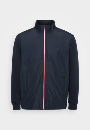 Tommy Hilfiger MIX MEDIA HARRINGTON - Zip-up sweatshirt - desert sky