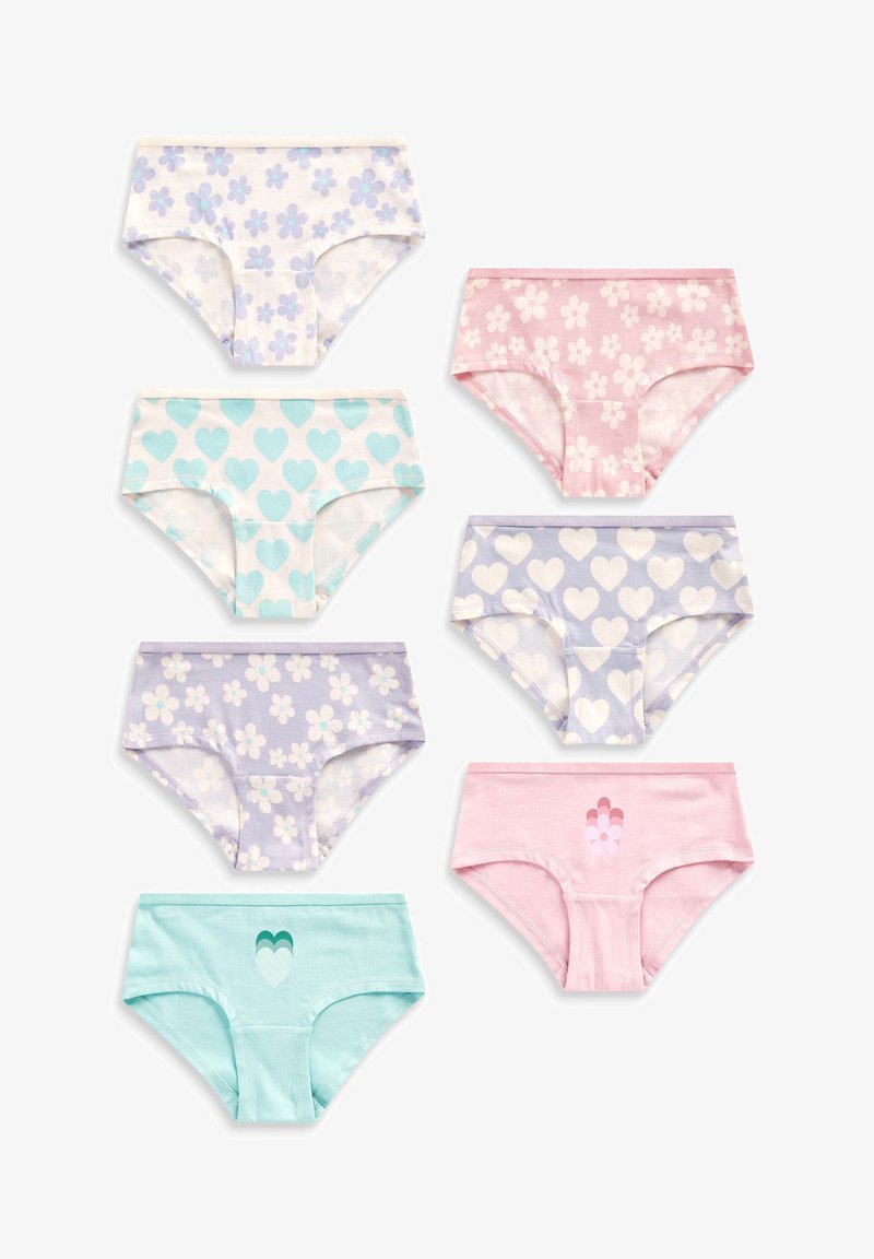 Next SEVEN PACK - Kratke gaće - pink purple heart flower