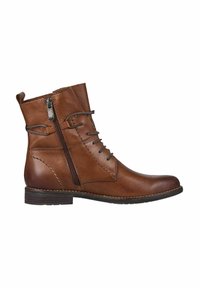 Marco Tozzi Botines con cordones - cognac
