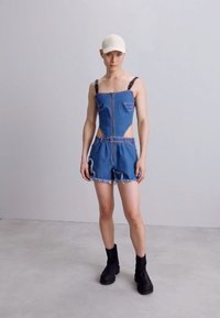 REAMEREI ORGANIC DUNGAREES - Παντελόνι - blue denim