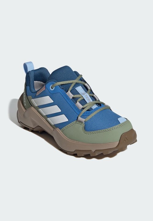 adidas AX4R UNISEX - Hiking shoes - ray blue/off white/tent green — photo 2