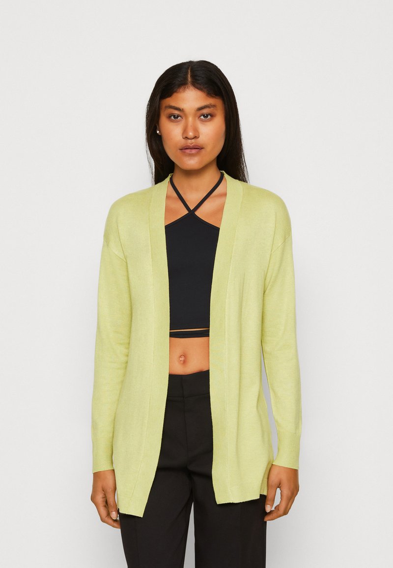 b.young BYMMPIMBAH LONG Vest celery green melange/lichtgroen