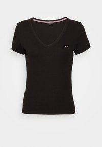 SLIM ESSENTIAL - Tricou cu imprimeu - black