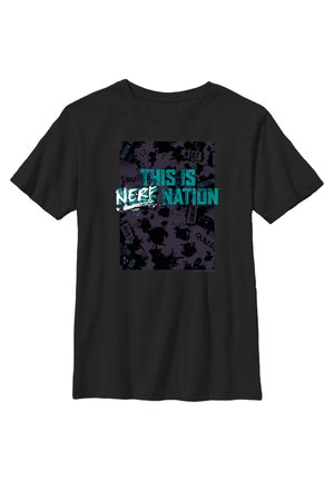 NERF PATTERN NATION - Print T-shirt - black