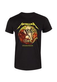 T-shirt Metallica Inamorata Officiel - Logo Groupe - Coton Uni