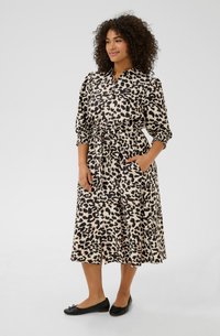 Kaffe Curve - KAFFE CURVE  - Shirt dress - brown leopard Thumbnail Image 1