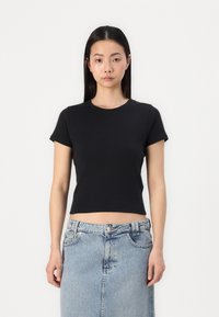 Hollister Co. - CREW - Paprasti marškinėliai - casual black Miniatiūros vaizdas 1