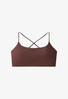 LIGHT-SUPPORT COMFORTLUX CROSS-BACK SPORTS BRA - Light support sports bra - chocolate red
