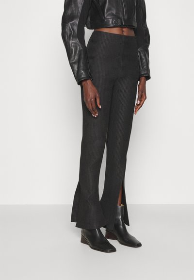 A.W.A.K.E. MODE FITTED WAFFLE PANTS - Παντελόνι - black