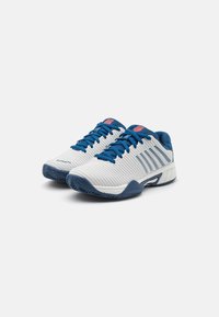 K-SWISS HYPERCOURT EXPRESS 2 HB UNISEX - Zapatillas de tenis para todas las superficies - blanc de blanc/blue opal/lollipop