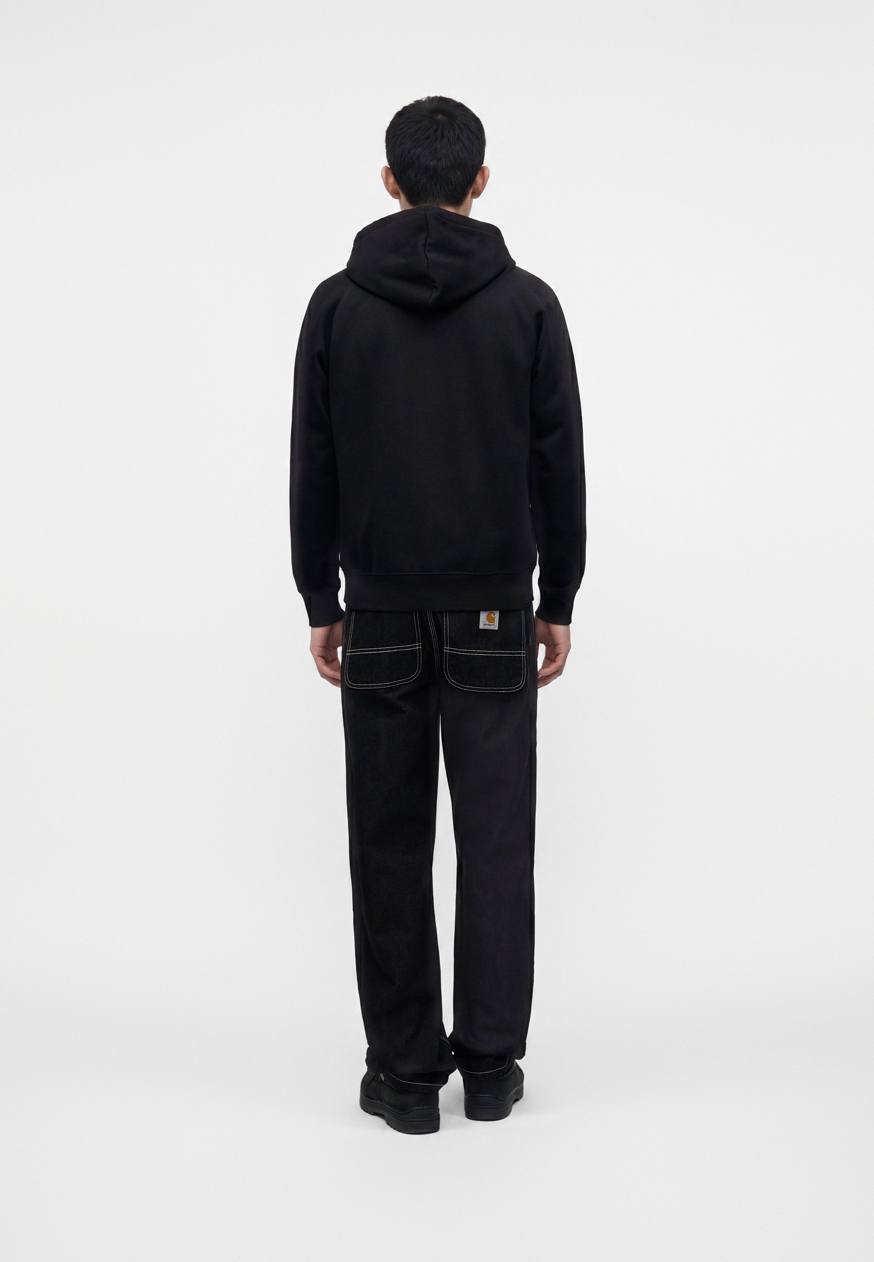 ✨今日だけ価格✨❐■Carhartt WIP✖ポップトレーディング【黒】ベスト Carhartt WIP CHASE - Sweater met rits - black/gold-coloured/zwart