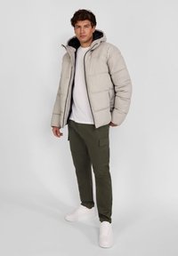 RESPECT QUILTED WITH ZIP POCKETS - Chaqueta de invierno - light grey