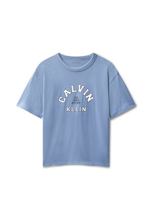 VARSITY  - T-shirts print - satin blue