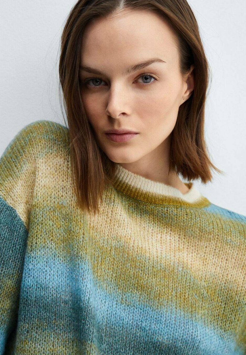 Mango SPACEDYE - Strickpullover - olivová/oliv - Zalando.de
