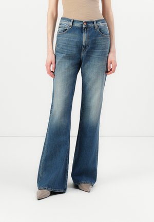ETTRA PANTS - Leveälahkeiset - dark blue