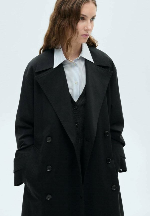 ANGELA - Trenchcoat - noir4