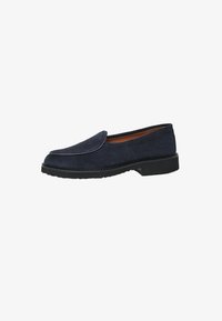 Ausgewählt, navy suede