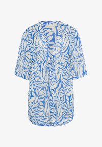 Ausgewählt, blue chalk leaf print