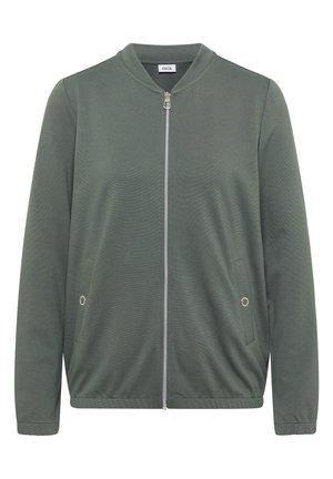 Cecil, LANGARM JACKE MIT RUNDHALS UND ZIPPER - Felpa con zip - dried olive green