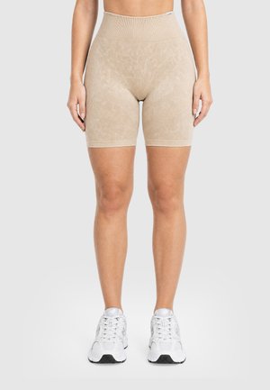 Smilodox BATIK SCRUCH RUTH SHORTS - Αθλητικό σορτς - beige