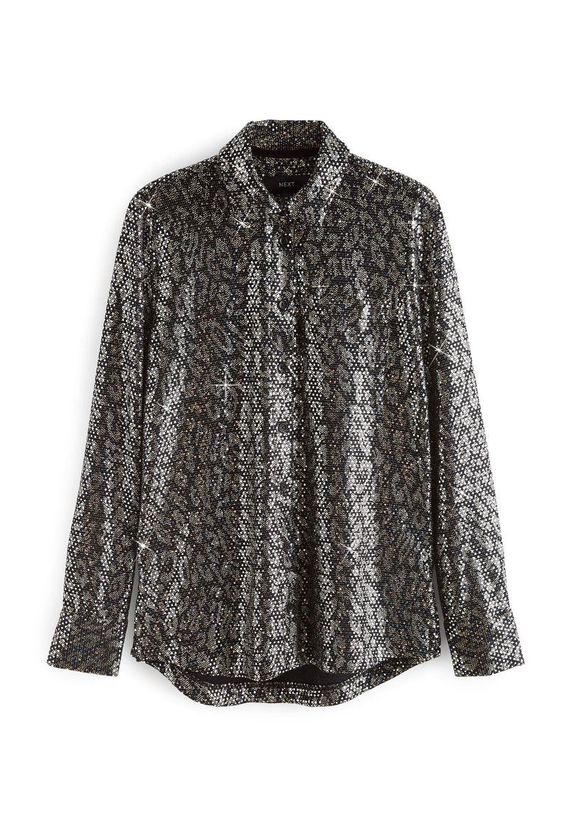 Next Overhemdblouse zilverkleurig