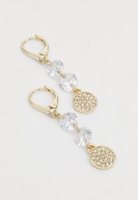 DKNY PAVE DISC LINEAR - Pendientes - gold-coloured