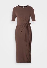 Robe fourreau - brown