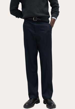 Marks & Spencer, LOOSE FIT SMART STRETCH TROUSERS - Trousers - navy