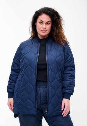 MIT REISSVERSCHLUSS - Winter jacket - navy blazer