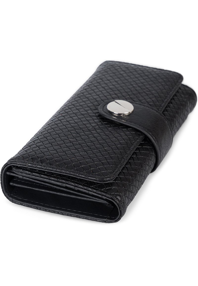 Damen Geldbörsen | STYLEBREAKER MIT GEPRÄGTEM WAFFELMUSTER Geldbörse schwarz - LA94509 Damen Geldbörsen | STYLEBREAKER MIT GEPRÄGTEM WAFFELMUSTER Geldbörse schwarz - LA94509