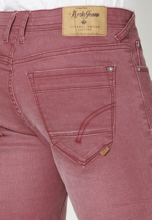 Koroshi BERMUDA STRETCH REGULAR COLORS BERMUDA STRET - Farmer rövidnadrágok - granate