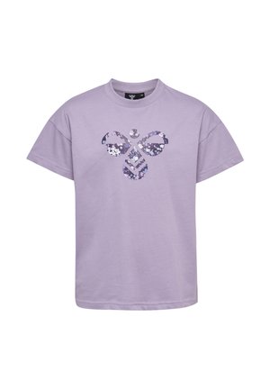 LIBI  - Trükipildiga T-särk - lavender gray