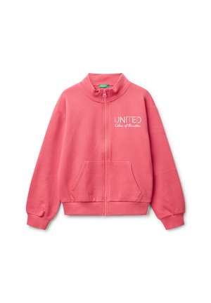 HIGH NECK WITH ZIPPER - Sweat zippé - pink