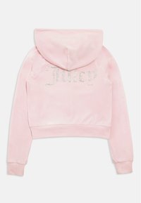 Juicy Couture DIAMANTE HOODIE UNISEX - Φούτερ με φερμουάρ - cherry blossom